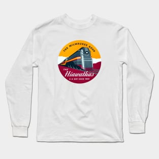 1939 Hiawatha Passenger Train Fleet Long Sleeve T-Shirt